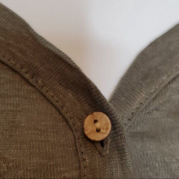 RACHEL ZOE 100% Linen Tied waist Top - Picture 3 of 8